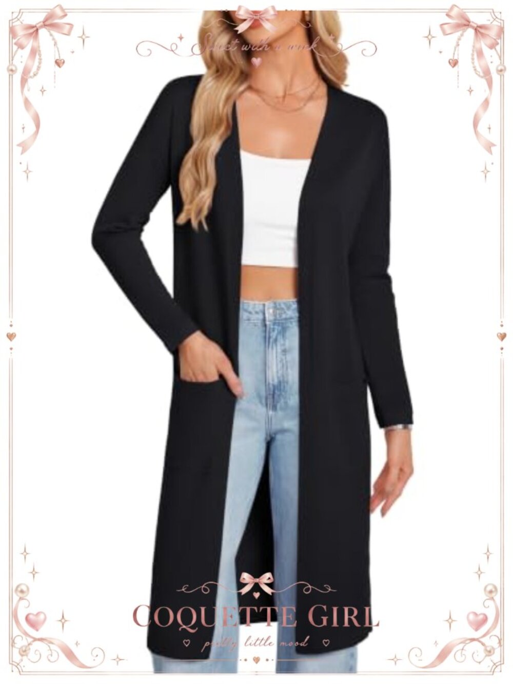 Long Cardigan Sweater Lightweight Open Front Maxi Duster Knit Fall Layering